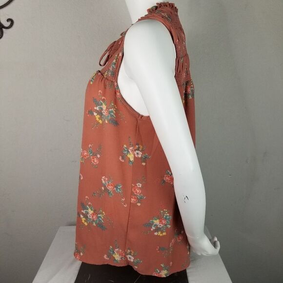 Xhilaration Rust Colored Boho Style Sleeveless Top - Picture 2 of 8